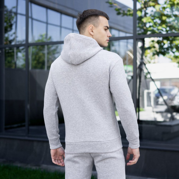 Худі Pobedov 007 ЗИМА Сірий меланж, 2XL - 2
