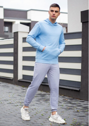 Худі Pobedov 97 Блакитний, L