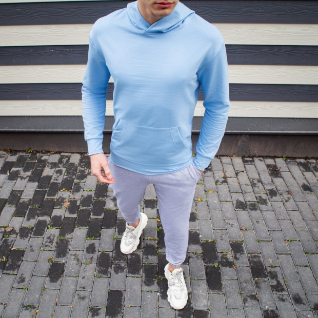 Худі Pobedov 97 Блакитний, XL - 