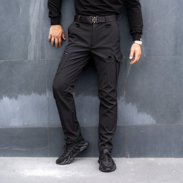 Штани-карго Pobedov Static Чорний, 3XL - 2