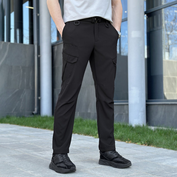 Штани-карго Pobedov Tactical Soft Чорний, S - 1