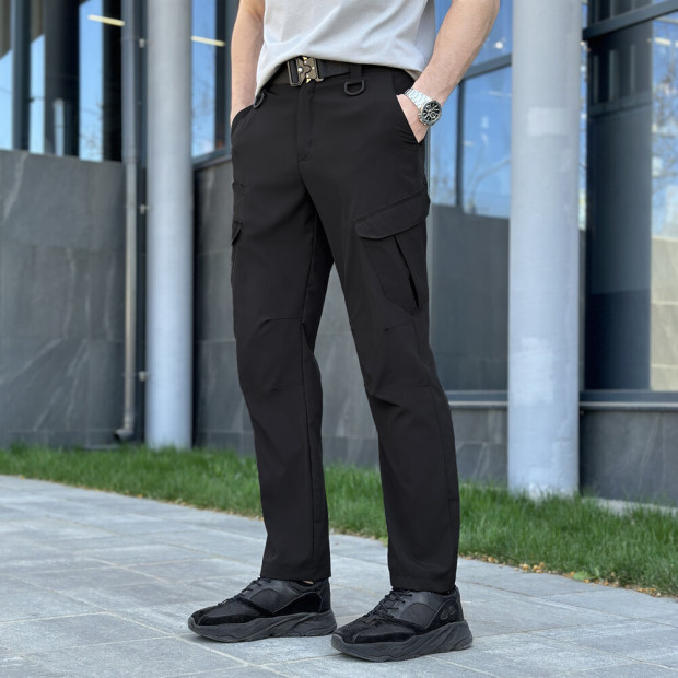 Штани-карго Pobedov Tactical Soft Чорний, M - 
