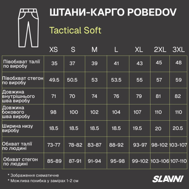 Штани-карго Pobedov Tactical Soft Чорний - 8