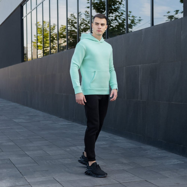 Худі Pobedov 007 ЗИМА Ментоловий, S - 3
