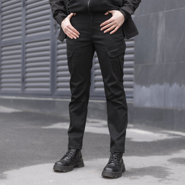 Штани-карго Pobedov Tactical V2 Жіночі Чорний, 3XL - 