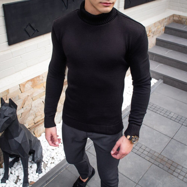 Светр Pobedov Axelrod Чорний - 1