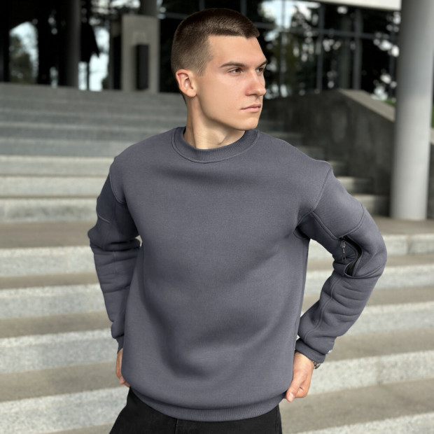 Свитшот Pobedov Apex Темно-серый - 