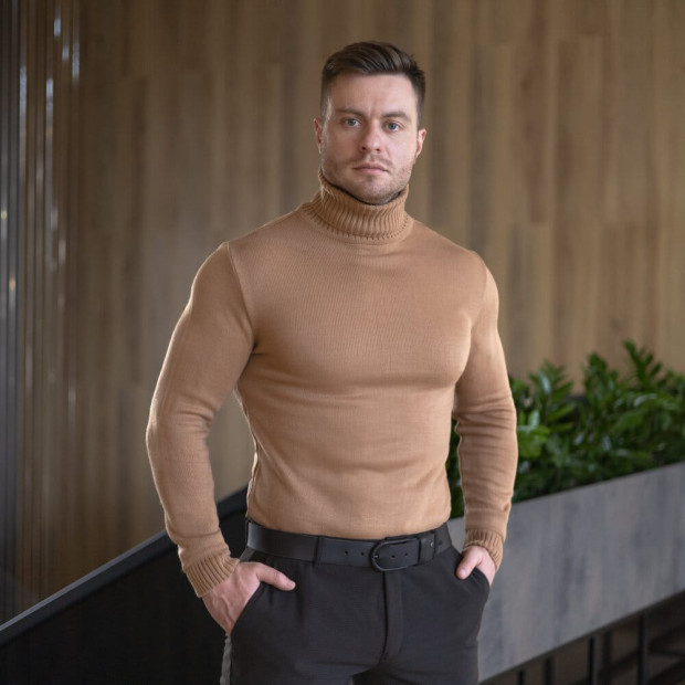 Светр Pobedov Axelrod Бежевий, XL - 