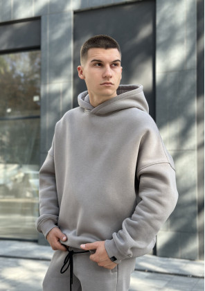 Худі oversize Pobedov Urbanist Сталевий, Універсальний