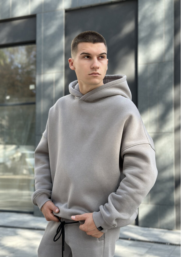 Худі oversize Pobedov Urbanist Сталевий