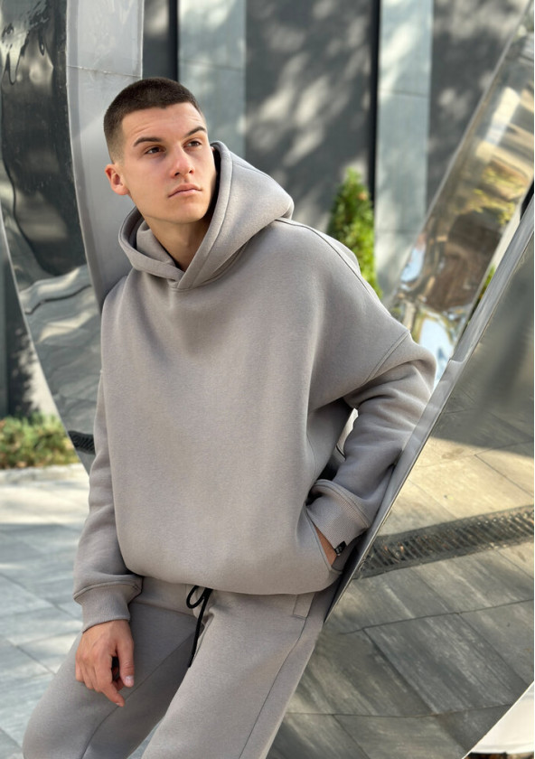 Худі oversize Pobedov Urbanist Сталевий 2