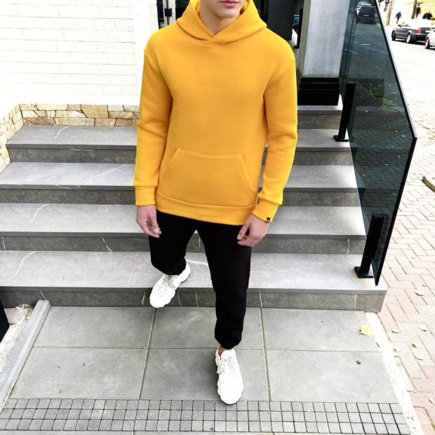 Худі Pobedov 007 ЗИМА Жовтий, 2XL - 2