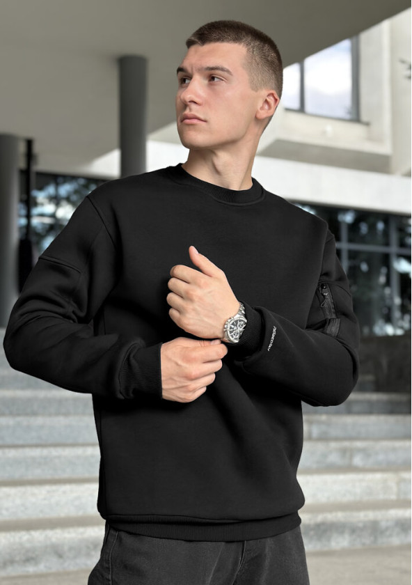 Світшот Pobedov Apex Чорний 2