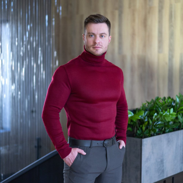 Светр Pobedov Axelrod Темно-червоний, 2XL - 