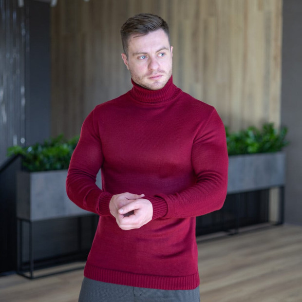 Светр Pobedov Axelrod Темно-червоний, 2XL - 3