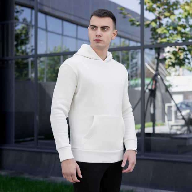 Худі Pobedov 007 ЗИМА Молочний - 1