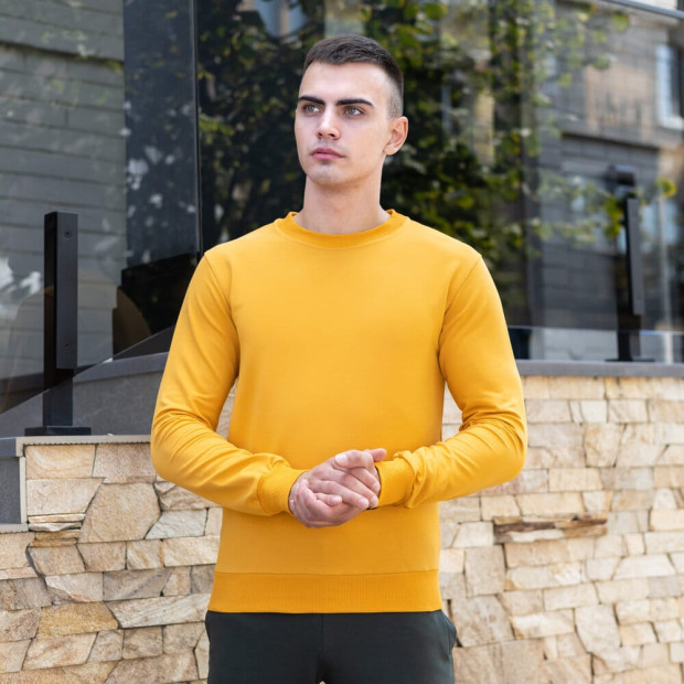 Світшот Pobedov 001 Жовтий, 3XL - 3