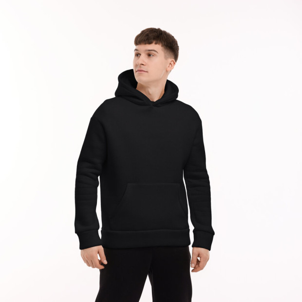 Худі Pobedov 008 ЗИМА Чорний, 2XL - 