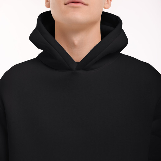 Худі Pobedov 008 ЗИМА Чорний, 2XL - 3