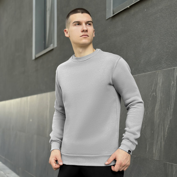 Світшот Pobedov 007 ЗИМА Сталевий, XL - 
