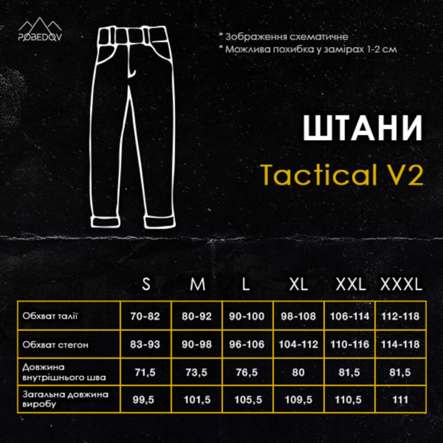 Штани-карго Pobedov Tactical V2 Темно-синій, 2XL - 5