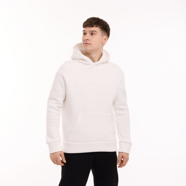 Худі Pobedov 008 ЗИМА Молочний, 2XL - 