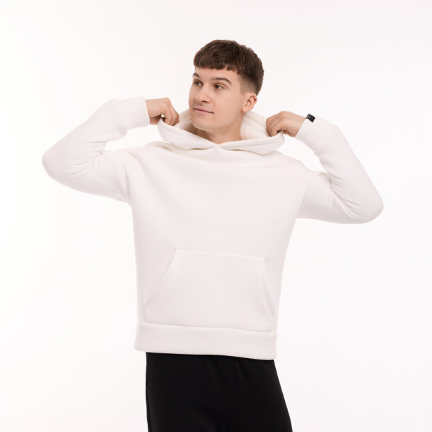 Худі Pobedov 008 ЗИМА Молочний, 2XL - 2