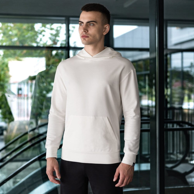 Худі Pobedov 97 Молочний, S - 