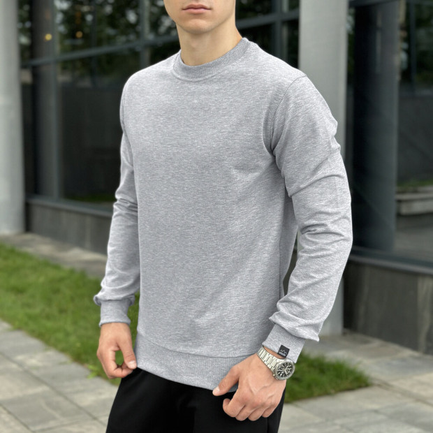 Світшот Pobedov 001 Сірий, XL - 