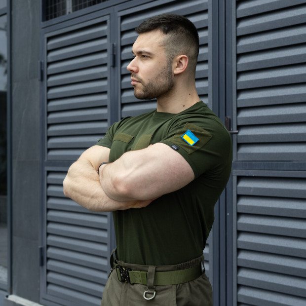 Футболка Pobedov Peremoga BATAL Військова Хакі, 4XL - 4