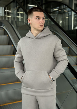 Худі Pobedov 008 ЗИМА Сталевий, XL