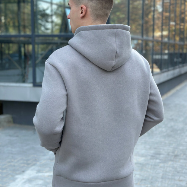 Худі Pobedov 008 ЗИМА Сталевий, 3XL - 4