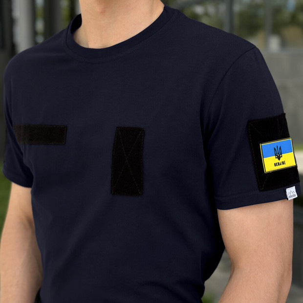 Футболка Pobedov Peremoga Військова Темно-синій, M - 4