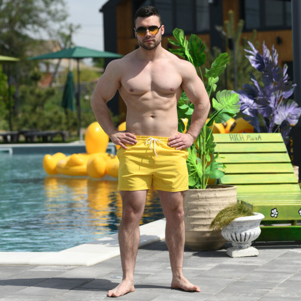 Шорти для плавання Pobedov Pool day Жовтий, 2XL - 4