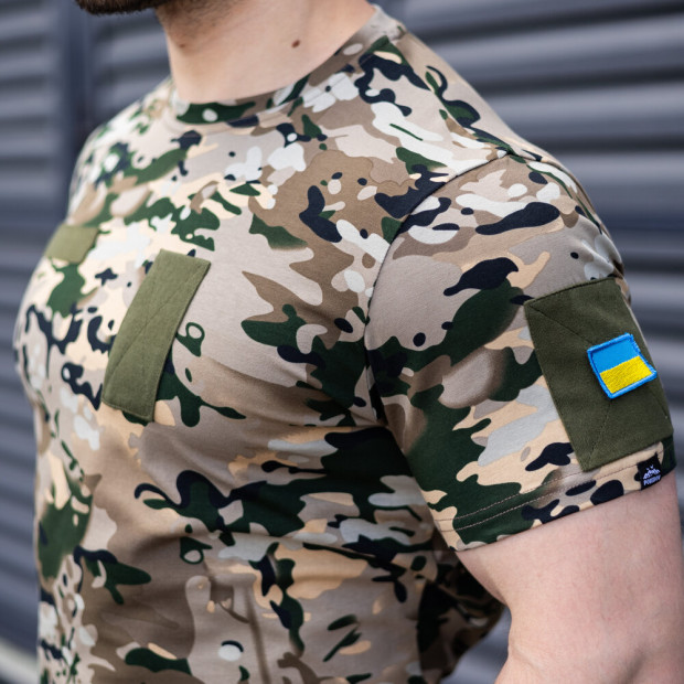 Футболка Pobedov Peremoga Військова Мультикам, 2XL - 4
