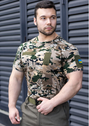 Футболка Pobedov Peremoga Військова Мультикам 2