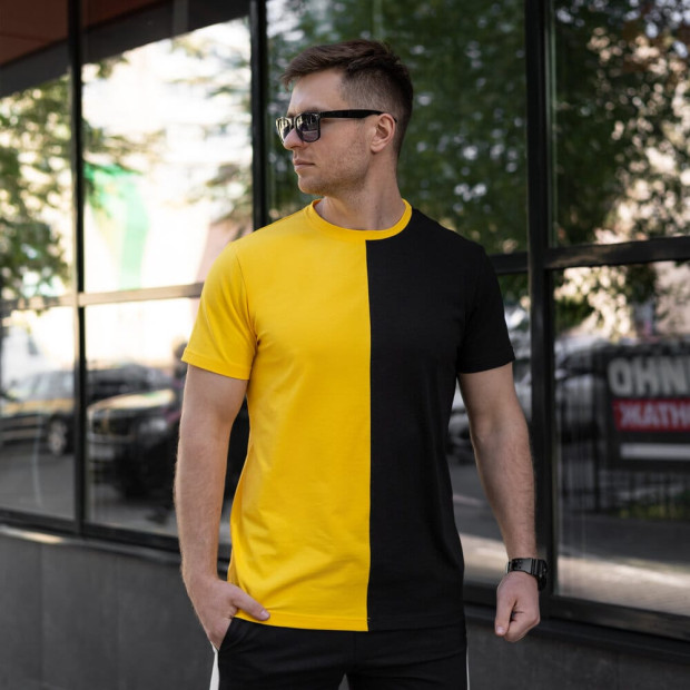 Футболка Pobedov Segmentation В2 Желто-черный - 1