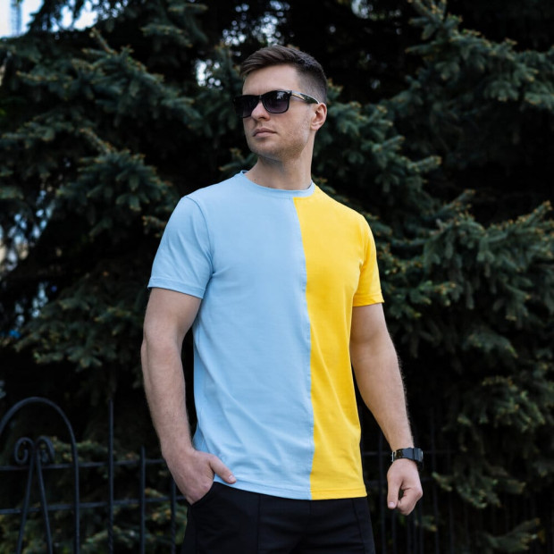 Футболка Pobedov Segmentation В2 Жовто-блакитний - 4