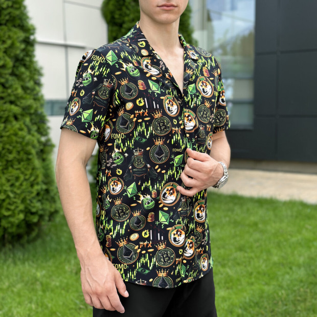Сорочка Pobedov Dejavu Kripta Чорний, S - 1