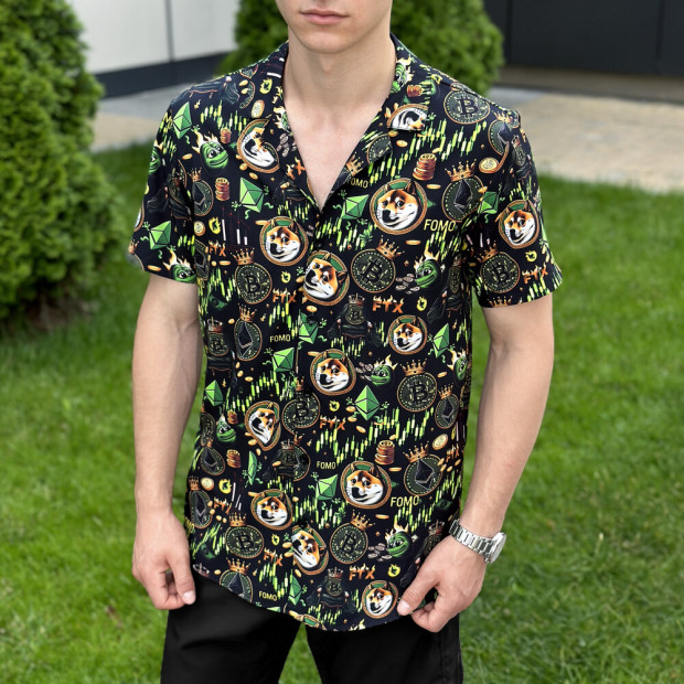 Сорочка Pobedov Dejavu Kripta Чорний, 2XL - 5
