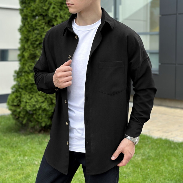 Сорочка Pobedov Founder Чорний, 2XL - 2