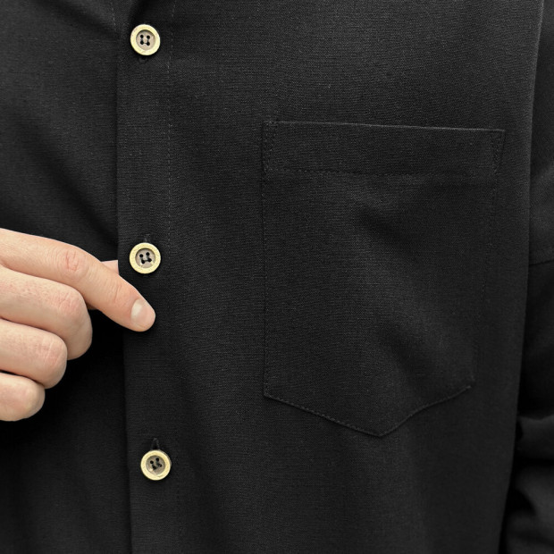 Сорочка Pobedov Founder Чорний, 2XL - 6