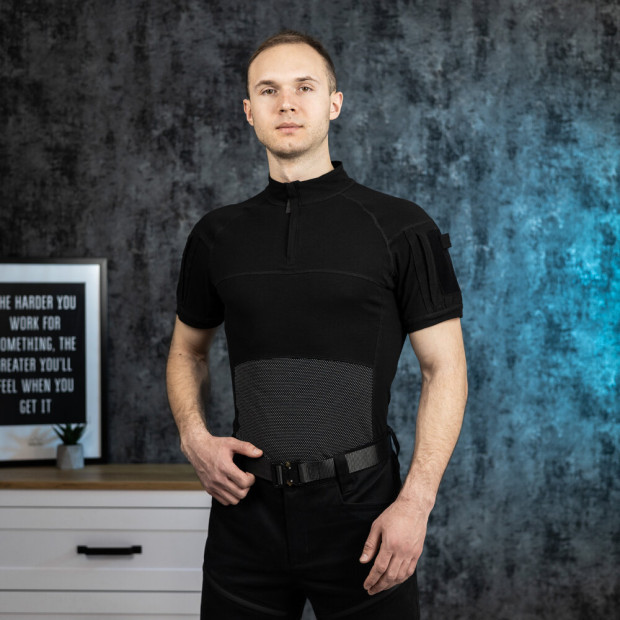 Поло Тактичне Trek Чорний, 2XL - 1