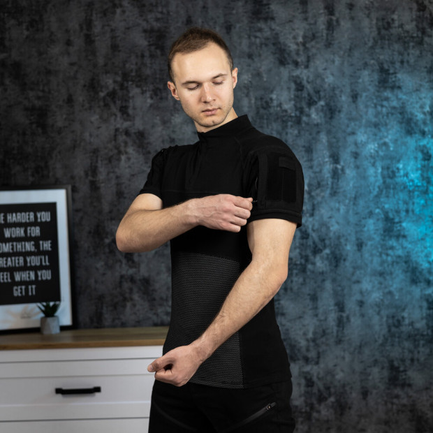Поло Тактичне Trek Чорний, 2XL - 3