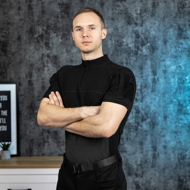 Поло Тактичне Trek Чорний, 2XL - 4