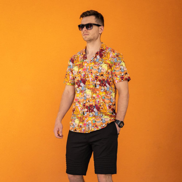 Сорочка Pobedov Dejavu Multiki Помаранчевий, 2XL - 