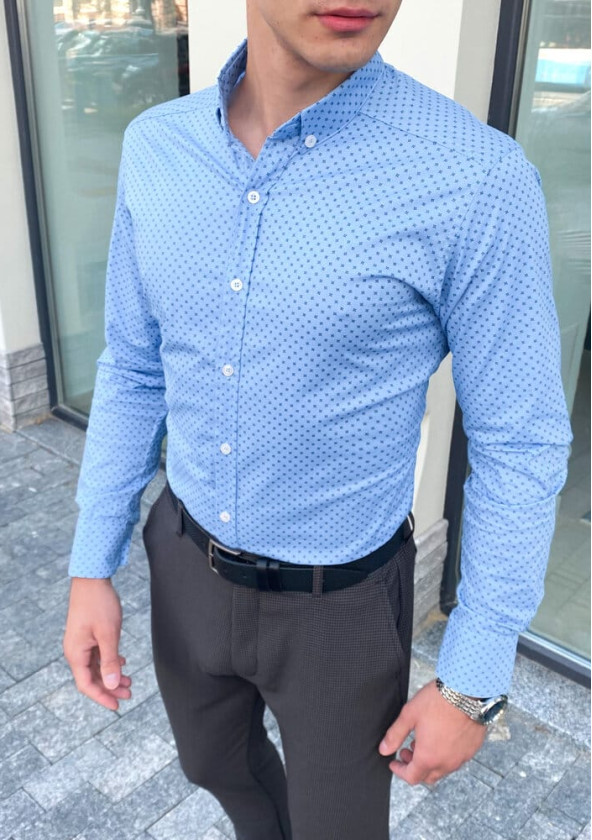 Недавно просмотренные Сорочка Pobedov Orel в дизайн Голубой