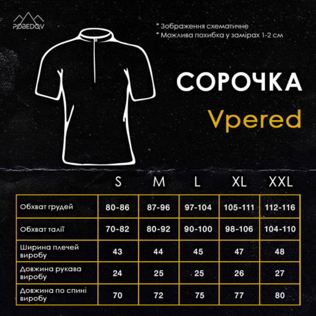 Сорочка Pobedov Vpered Блакитний - 4
