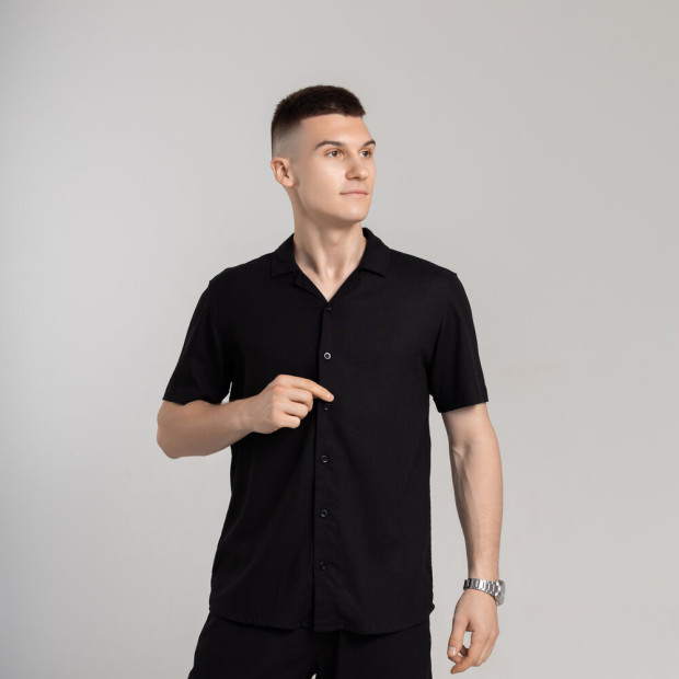 Сорочка Pobedov Marsel Чорний, XL - 2