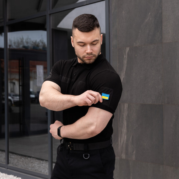 Поло Pobedov Loft Batal Військове Чорний, 4XL - 5